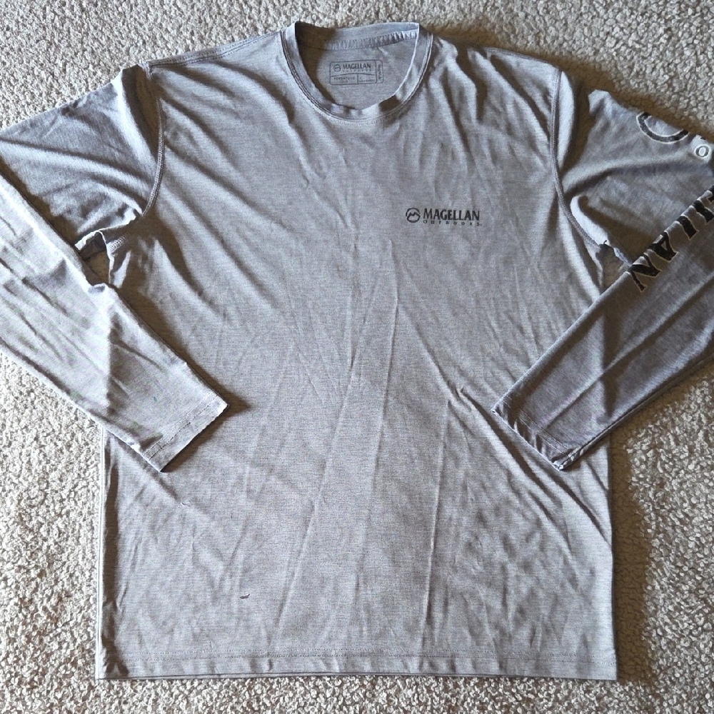 Magellan Outdoors MagWick Adventure Gear Long Sleeve Graphic Dri-Fit T-shirt